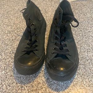 ⭐️ All Black Converse High Tops ⭐️